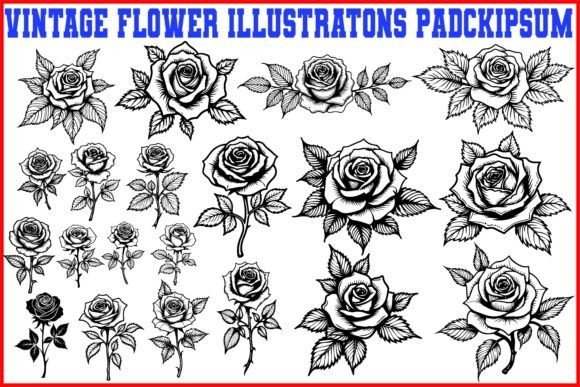 Asset Details for Vintage Flower: A Designer's Review of Graphics and Illustrations