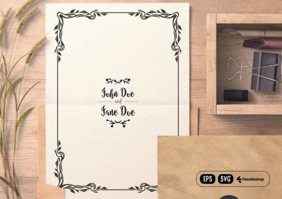 Classic Vintage Frame and Border Graphics for Editorial Publishing