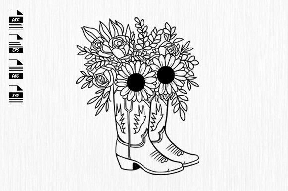 Cowboy Boots Floral Svg: A Crafts and Graphics Review for Local Brands