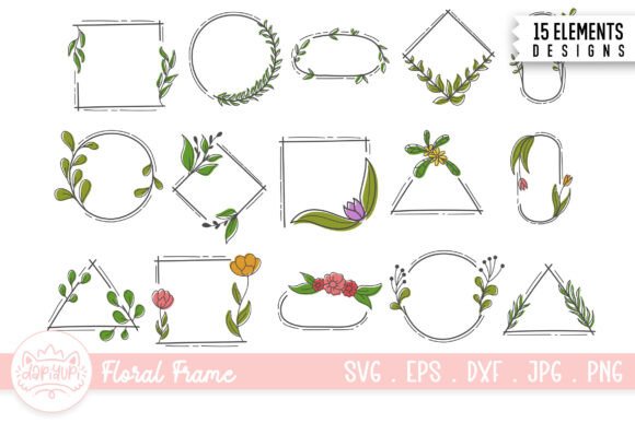 Floral Frame Clipart Bundle: A Graphics & Illustrations Review