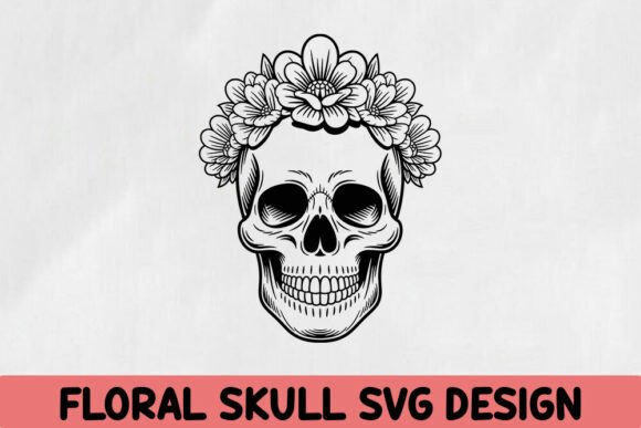 Floral Skull SVG Design: A Smart Graphics Pick for Crafts