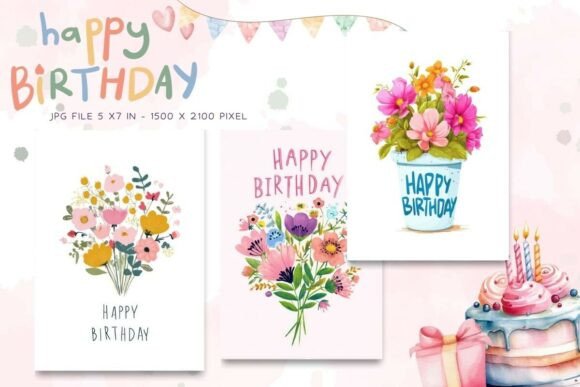 Happy Birthday Card Floral Postcard_51: A Crafts Graphics Review for Local Brands