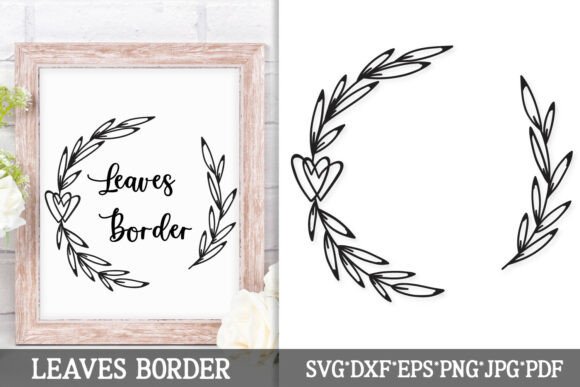Heart Leaf Border SVG Botanical Wreath: A Fresh Graphics & Illustrations Review