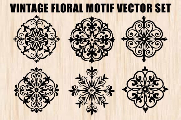 Ornamental Flower Vector Set: Graphics for Modern Illustrations